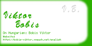 viktor bobis business card